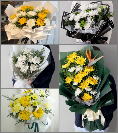 江苏常州新北区三井街道白事花束代送